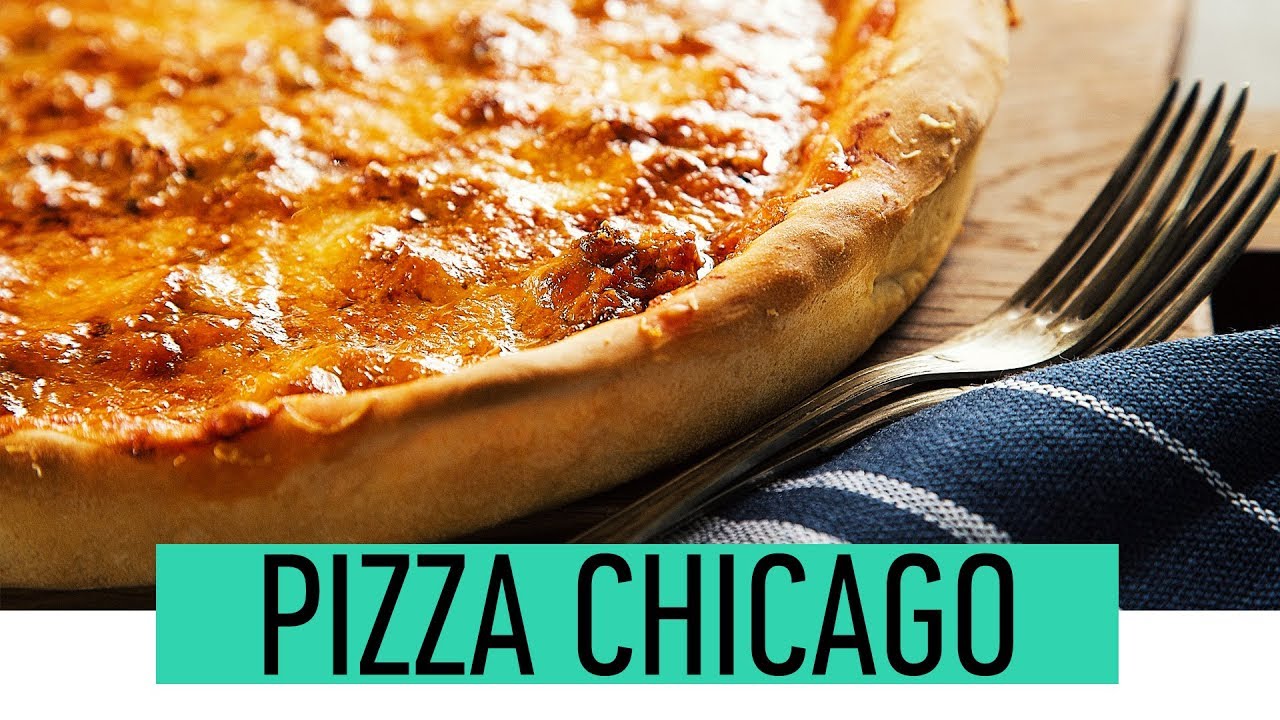 Chicago Style Deep Dish Pizza | How To Make Chicago Style Pizza at Home | Deep Dish Pizza Recipe