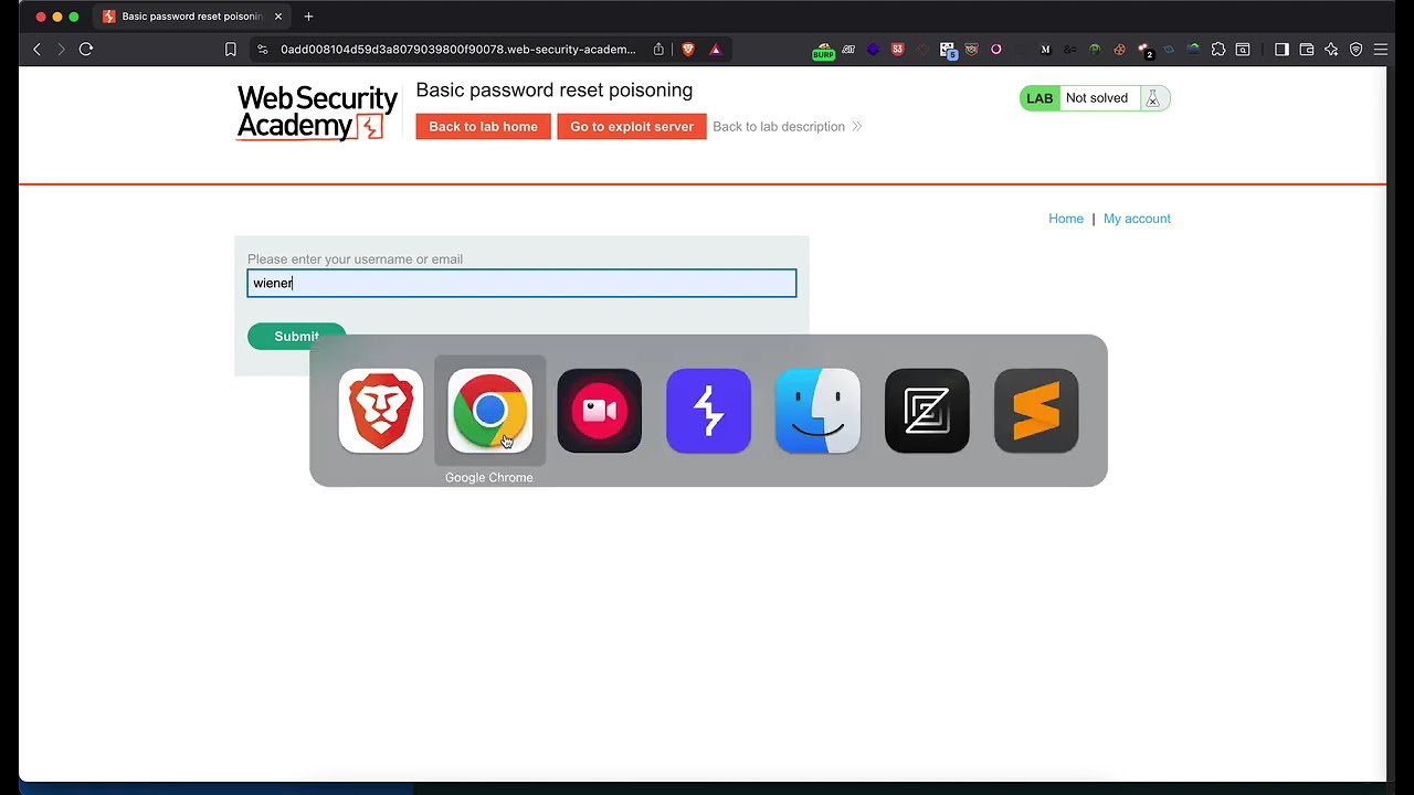 Basic password reset poisoning