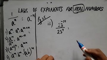 CLASS 9 CBSE  LAW OF EXPONENTS - NCERT Eg pg 24)-in telugu