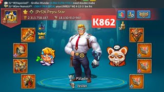 : Insane WoW at K862! Clash of Emperors! LordsMobile