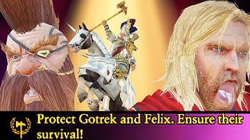 Why Gotrek & Felix Ai Always Run Away In Their Quest Battle When Karl Franz has Come to Rescue them