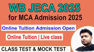 WB JECA EXAM 2025 ONLINE TUITION | JECA COACHING IN WEST BENGAL