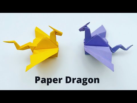 How To Make Easy Paper DRAGON Toy For Kids / Nursery Craft Ideas / Paper Craft Easy / KIDS  crafts