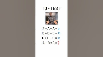 Genius can solve in 6 seconds? #maths #onlyageniuscansolvethis #genius #mathstricks #iqtest