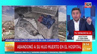 🚨 Bahía Blanca: abandonaron una camioneta con cuatro cuerpos en un hospital