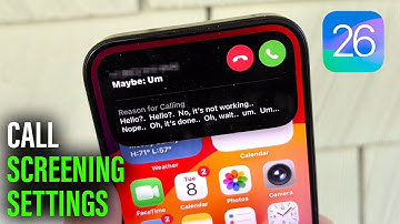 iOS 26 : Call screening settings