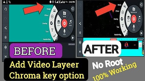 How to add video layer and chroma key option on kinemaster for android doesn