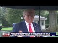 HEADING TO WISCONSIN: President Trump takes questions before boarding Marine One