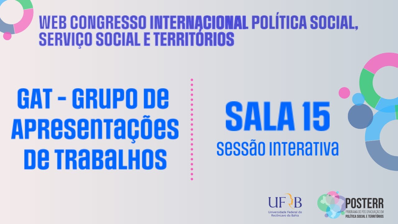 Web Congresso Internacional: Política Social, Serviço Social e Territórios