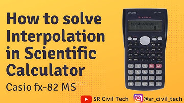 How to solve the Interpolation in Scientific Calculator || CASIO fx-82MS ||