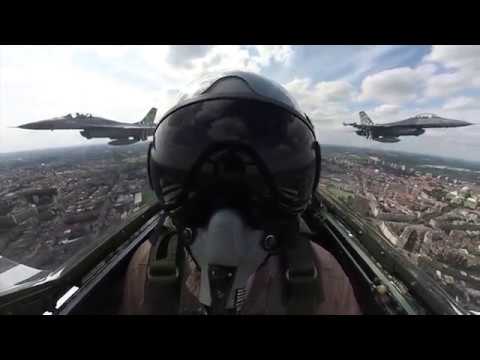 360 in cockpit footage taken during 21st of July 2019 on the Belgian National Day.