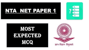 Expected mcq for UGC NET 2019 / Paper 1 UGC NET 2019 / 8948156741 Prt 4