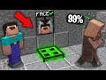 Minecraft NOOB vs PRO:99% VILLAGERS CANT OPEN THIS INFECTED TRAPDOOR WITH FACE SCANNER!100% trolling