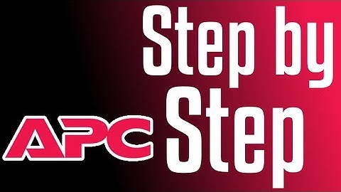 APC UPS - Setting e-mail notification (AP9631)