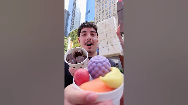 Viral Fruit Ice Cream in Times Square🍎 #fruiticecream