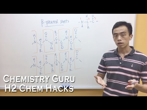 Cara menggambar Lembar Beta lipit Struktur Sekunder Protein - H2ChemHacks