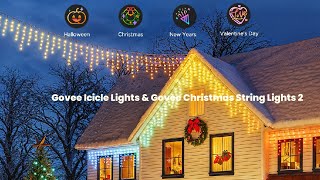 Govee Icicle Lights & Govee Christmas String Lights 2 : First Look - Review Full Specifications