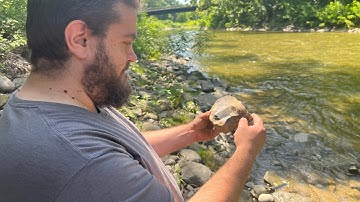 Make an Arrowhead and atlatl testing “Onondaga chert” archaic corner notch point