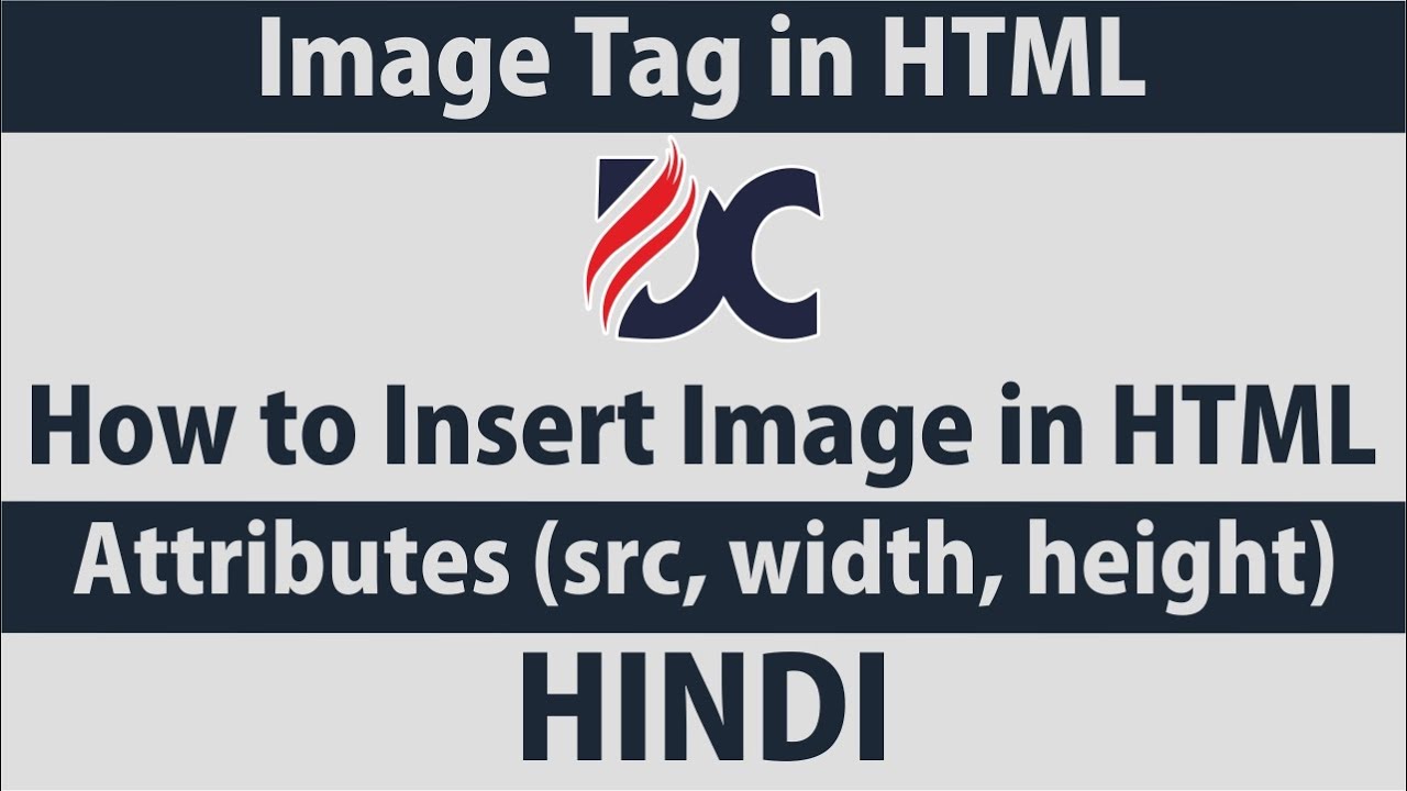 How to Insert Image in HTML | Image Tag in HTML | Hindi - YouTube