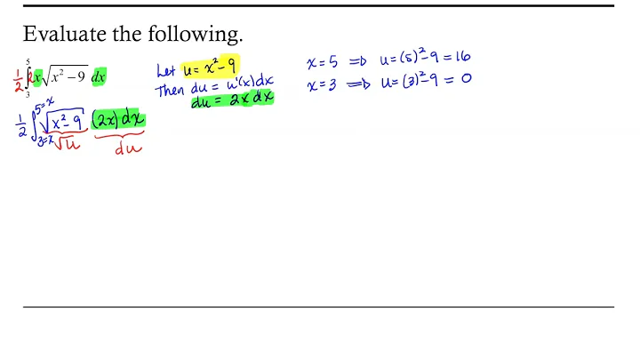 Integration by Substitution: Definite Integral with a Square Root Function
