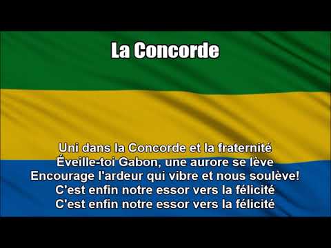 National Anthem of Gabon (La Concorde) - Nightcore Style With Lyrics
