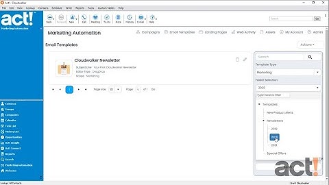 Act! Training Videos - AMA: Searching in Act! Marketing Automation