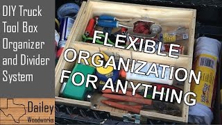 Visit my Website: www.daileywoodworks.com Now that I do carpentry work out of my truck I needed an organization system for my 