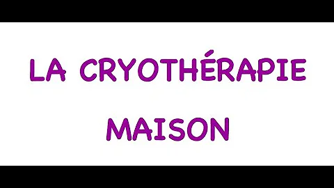 Comment faire de la cryothérapie à la maison ?
