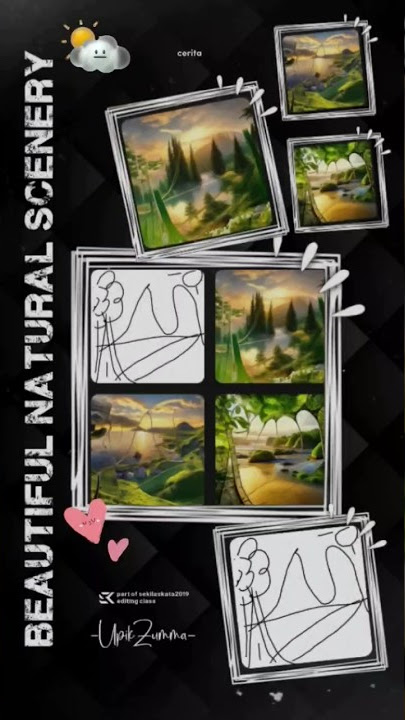 #melukisBEAUTIFUL NATURAL SCENERY #menggambar