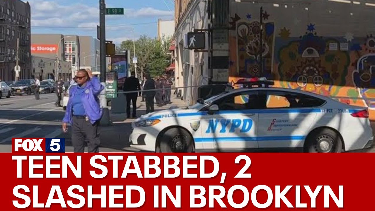 Teen stabbed, 2 slashed outside Brooklyn high school