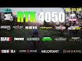 Rtx 4050 laptop test in 20 games in 2024  gaming test  enough for gaming