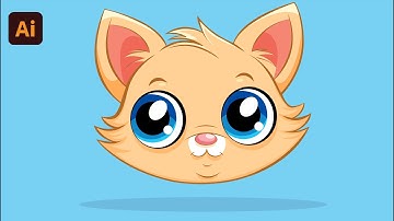 How to draw a cat in Adobe illustrator super easy tutorial || MNH Graphic Studio