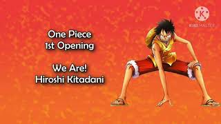 Lyrics lagu opening lagu one Piece we are!