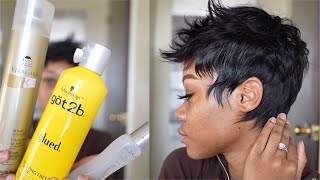 HOW TO GET YOUR SPIKS TO STYLE IN PLACE WITH PIXIE CUTS NEW YEAR HAIRSTYLE | Diamond ThaModel by Diamond ThaModel 481 views 1 year ago 11 minutes, 7 seconds