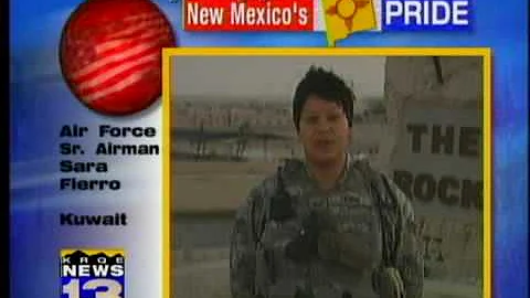 Military Greetings:  Sr. Airman Sara Fierro