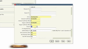 INV Running MinMax Planning, Oracle Applications Training