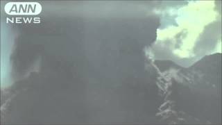 鹿児島・桜島噴煙　爆発的噴火の一部始終　カメラ2（13/08/18）
