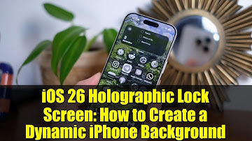 iOS 26 Holographic Lock Screen: How to Create a Dynamic iPhone Background