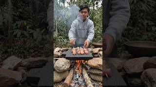 Outdoor cook Pork sekuwa #shortvideo#mycooking#1ksubscribers#cooking#satisfying #recipe #porkrecipe