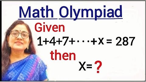 Solve for x in this Arithmetic Series | Arithmetic Sequence Progression | Math Olympiad Training |
