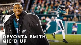 DeVonta Smith Mic'd Up at NFC Championship Victory Over the San Francisco 49ers