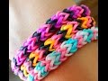 Bracelet élastique CHEVRON - Méthode simple et rapide en 15 minutes -  RAINBOW LOOM  (français)