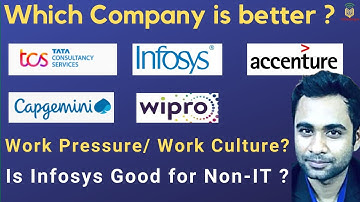 Infosys , TCS, Capgemini, Wipro , Accenture which one is better ? Is Infosys good for Non-IT ?