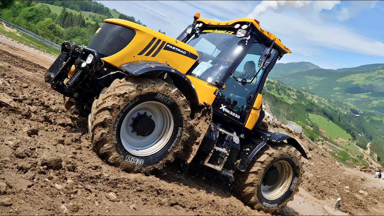 Тракторы пытаются проехать по ⛰️горе, полной грязи - Traktoriada Pisecska Zmole