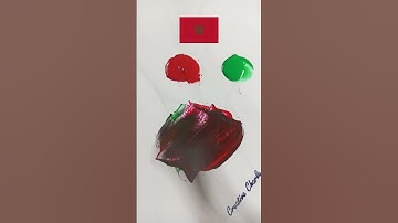 What color do mixed flags make?  #paintmixing #colormixing #mixedflags #artvideo
