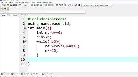 Reverse a Number in C++ Language