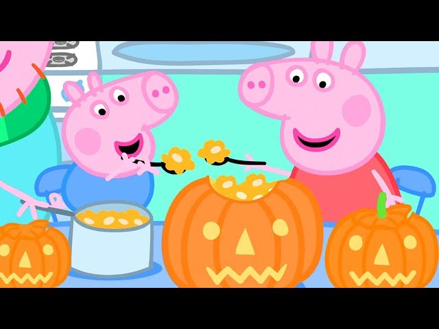 🎃 Making a Pumpkin Lantern with Peppa and George | Halloween Special 🎃