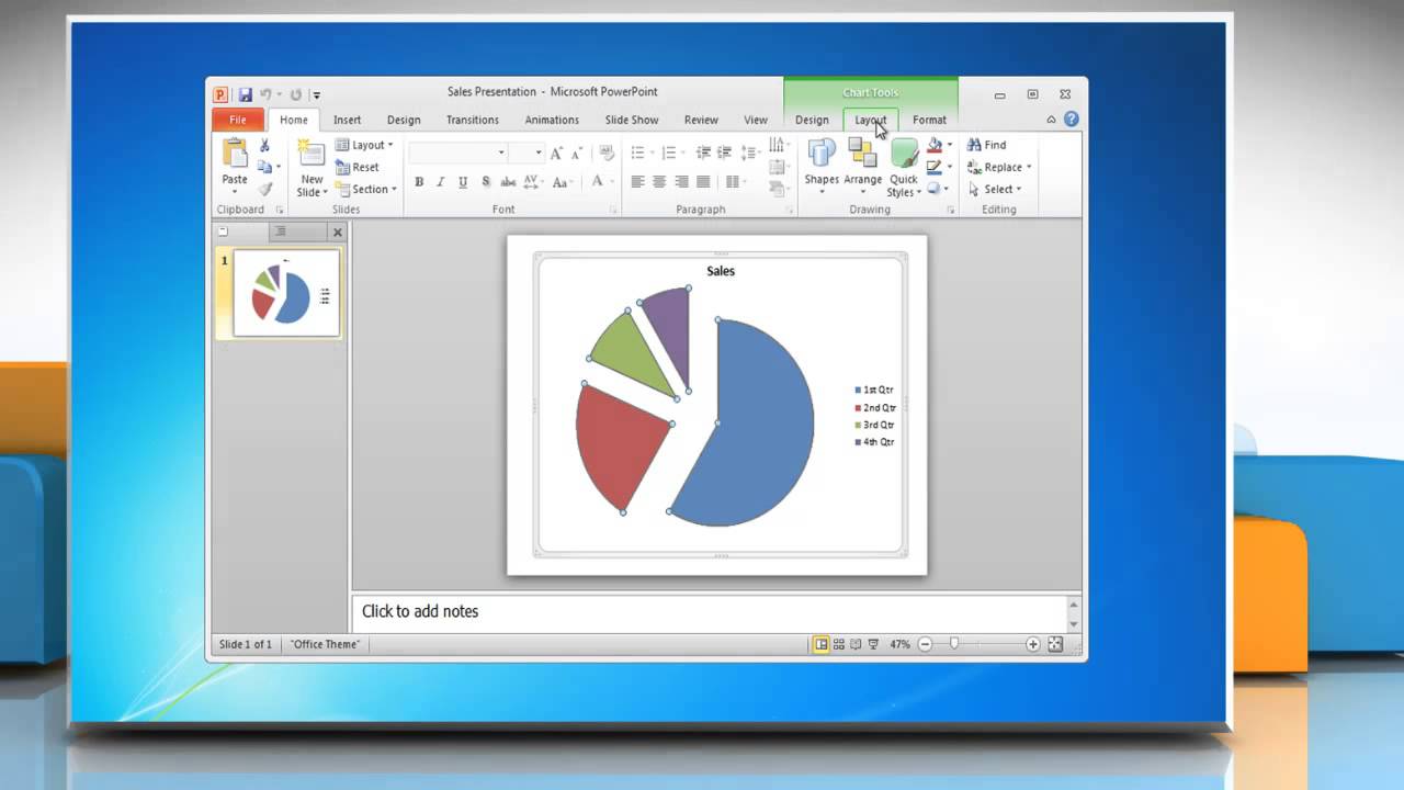 Rotate Pie Chart Excel 2010