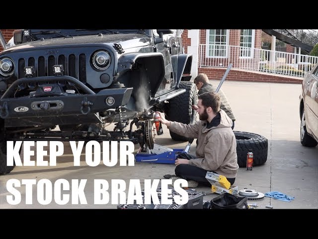 Why NEVER Put Slotted & Drilled Rotors on your Jeep Wrangler! - YouTube