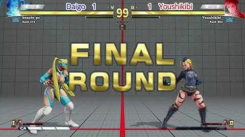 Street Fighter V: Daigo (R. Mika) VS Youshikibi (Cammy)
